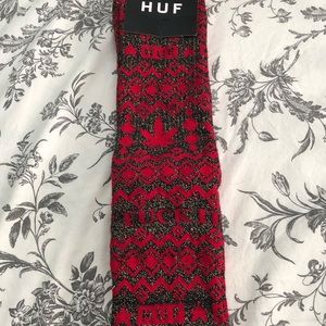 New huf glittery Christmas socks colors: red,black,silver